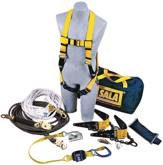 PPE for confined spaces - DBI-SALA 7611904 Roofer's Fall Protection Kit - HLL System