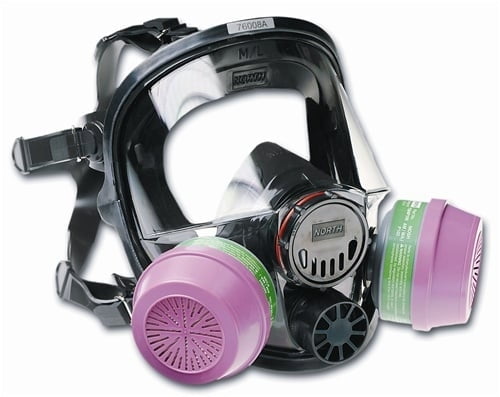 Gas Detection Safety - Honeywell North Silicone Full Facepiece Respirator - 7600 Series