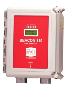 Beacon 110 standard basic unit w/horn/strobe and LEL detector on 100 ft cable