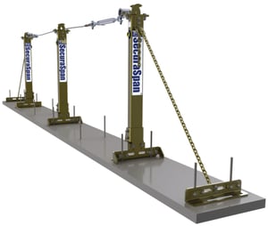 DBI-SALA 7400630 SecuraSpan 30 ft. Rebar/Shear Stud Horizontal Lifeline System