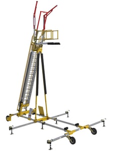 DBI-SALA 8517719 FlexiGuard Freestanding Ladder System with 18.25 ft. to 31 ft. Platform Height