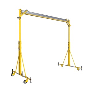 DBI-SALA 8517780 A-Frame Adjustable Height Rail System with 16 ft. to 22.5 ft. Height Overhead Rail and 20 ft. Width