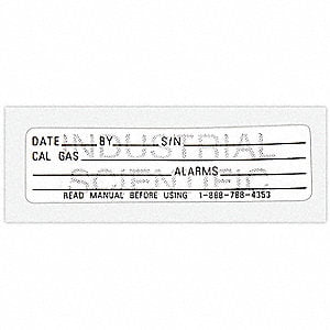 Industrial Scientific : Label, Calibration Record