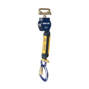 DBI-SALA 3101225 Nano-Lok 6 ft Quick Connect Self Retracting Lifeline - Dyneema Fiber, Polyester Web, and Aluminum Carabiner