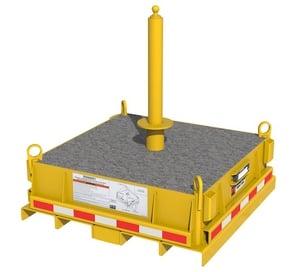 DBI-SALA 8530566 Counterweight EMU Base for Flat Surfaces - 5,000 lb. Counterweight