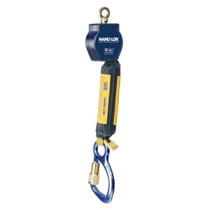 DBI-SALA 3101211 Nano-Lok 6 ft. Self Retracting Lifeline - Dyneema Fiber, Polyester Web, Aluminum Carabiner, and Swiveling Anchor Loop