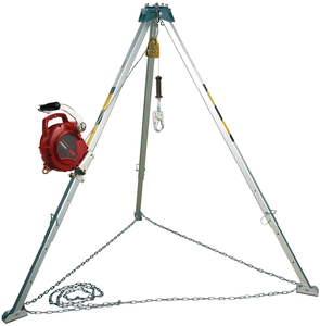 DBI-SALA 8308005 Protecta PRO Confined Space System - 8 ft. AK105A Aluminum Tripod with 3591000 50 ft. Galvanized 3-way Self Retracting Lifeline