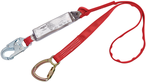 DBI-SALA 1340040 Protecta PRO Tie-Back Tie-Off Shock Absorbing Lanyard with Snap Hook and Carabiner