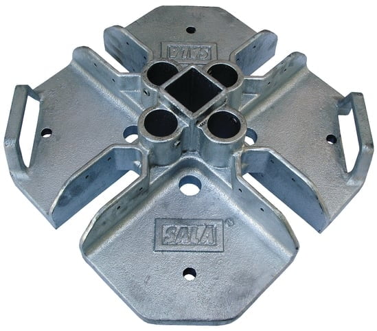 DBI-SALA 7900060 Portable Galvanized Guardrail Base