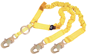 DBI-SALA 1244455 Shockwave 2 100% Tie-Off Rescue Shock Absorbing Lanyard f ft. with D-ring for SRL or Rescue and Snap Hooks