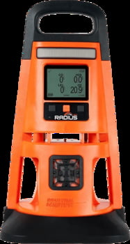 Radius BZ1 Area Monitor, LEL (Pentane), H2S, SO2, CO/H2 Low, PID, No Pump, UL/CSA, LENS Wireless, English
