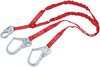 DBI-SALA 1340250 Protecta PRO-Stop 6 ft Double-Leg 100% Tie-Off Shock Absorbing Lanyard with Snap Hook at Center and Steel Rebar Hook at Ends