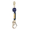 DBI-SALA 3101219 Nano-Lok 6 ft Self Retracting Lifeline - Dyneema Fiber, Polyester Web, Steel Rebar Hook, and Swiveling Anchor Loop with Snap Hook