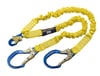 DBI-SALA 1244409 ShockWave 2 100% Tie-Off Shock Absorbing Lanyard with Elastic Web, Snap Hook, and Aluminum Rebar Hooks