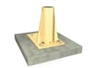 DBI-SALA 8530267 SecuraSpan Bolt-On Horizontal Base for Fasten-in-Place Post Horizontal Lifeline Systems