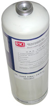 RKI 81-0000RK, Calibration Gas Cylinder, H2, 1000 ppm in air, 17L by RKI Industries