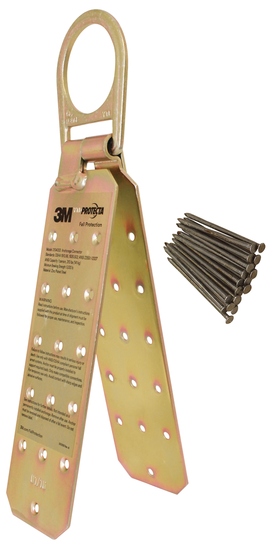 3M DBI-SALA 2103677 Reusable Roof Anchor For Flat Or Sloped Wood Roofs – D-Ring, Compact, Corrosion-Resistant