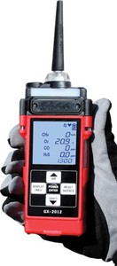 GX-2012, 72-0290-27-A, 5 sensor, LEL / % volume CH4 / O2 / H2S / CO with alkaline battery pack by RKI Instruments