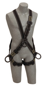 DBI-Sala 1110942 Delta II Arc Flash harness, Nomex'(r) / Kevlar'(r) fiber web, cross over style, PVC coated hardware, front, back & side D-rings (XL)