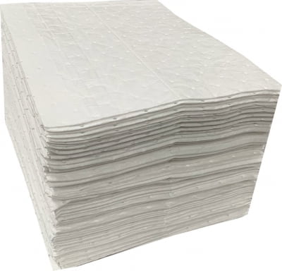 ESP oil only pads white polypropylene, doublside laminated 15' X 18'