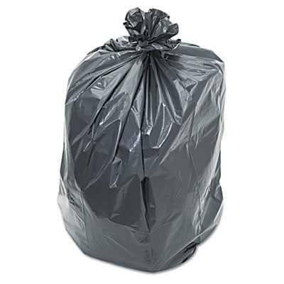 38x58 Black Can Liner Trash Bags1.2 mil 1.5 eqv. 100/cs