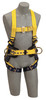 DBI-SALA 1107801 Delta Construction Style Positioning, Climbing Harness, Back, front and side D-rings, belt, pad, tongue buckle leg straps (Large)