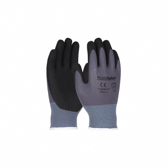 Westchester Marketing - IRONCAT Coated Gloves: XL ( 10 ), Sandy, Foam Nitrile, Palm, Dipped, ANSI Abrasion Level 3, 12 PK