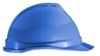 Head Protection MSA : Polyethylene Slotted Cap Style Hard Hat With Fas-Trac 4 Point Suspension