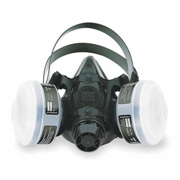 HONEYWELL NORTH Half Mask Respirator Kit: 7700, 2 Cartridges Included, Silicone, L Mask Size