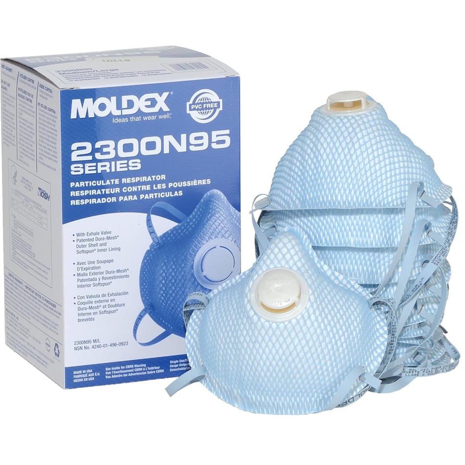 MLx様① N95 Moldex Disposable Respirators with Exhale Valve (10/Box)